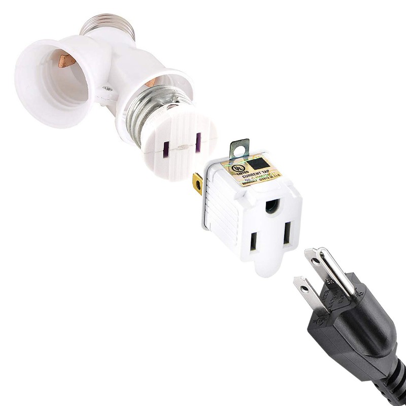 E26/E27 Standard Medium Light Socket Extender & Adjuster w/Vertical 90°