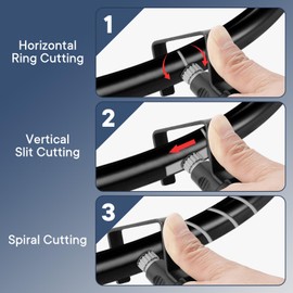WODHMIEY Wire Stripper Tool with 3 Cutting Modes, Adjustable Cable Clamp, Tool Steel Blade, for Wire Stripping and Cutting, Compact and Easy to Use, Ideal for 0.75-1.57in/19-40mm Cables