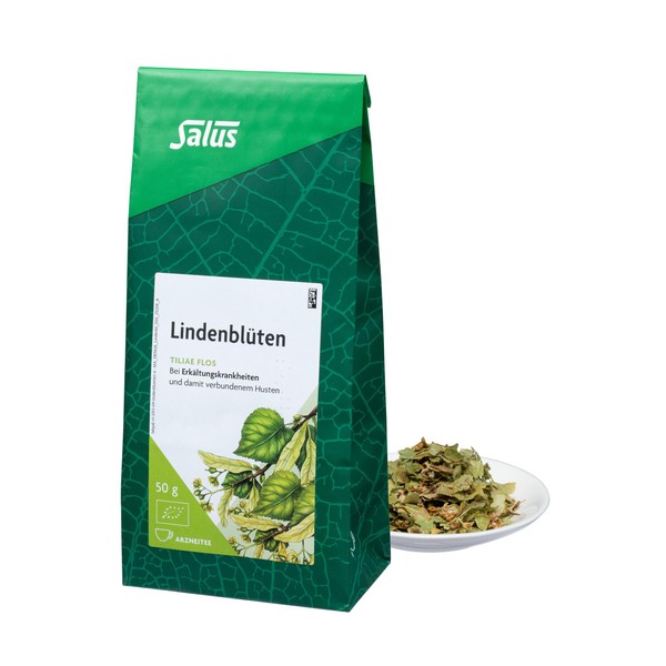 Salus - Lime Blossom Tea - 1 x 50 g Bag - Loose - Medicine Tea - Tiliae Flos - for Colds and Associated Cough - Organic