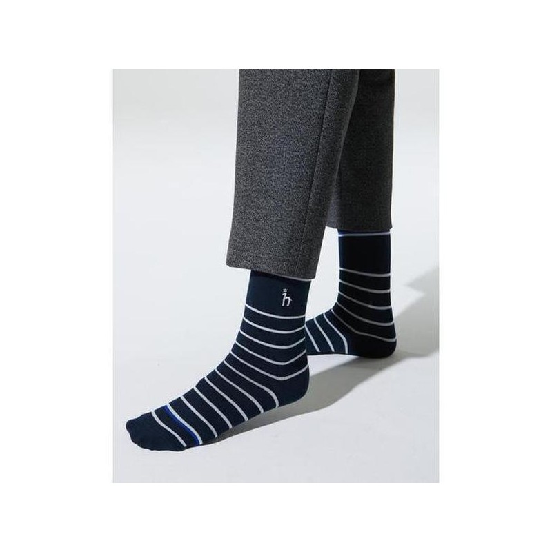 Hazzys (대구신세계)스트라이프 장목 양말 3종 세트HJSS5E003N2 (Daegu Shinsegae) Stripe Long