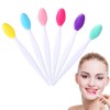 Hpmjz 6 Pcs Lip Brush Tool Gentle Lip Scrub Double-Sided