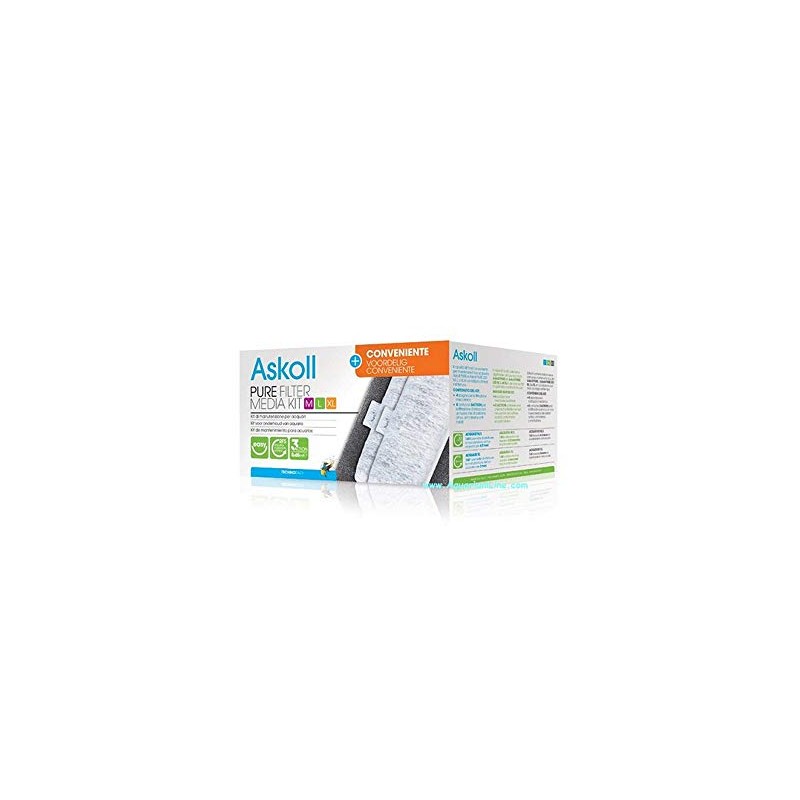 Askoll Ac350014 Pure Filter Media Kit + 3Action Cartridges XL