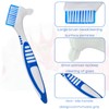 Pack of 4 Denture Toothbrushes, Denture Brush, with Multilayer Bristles