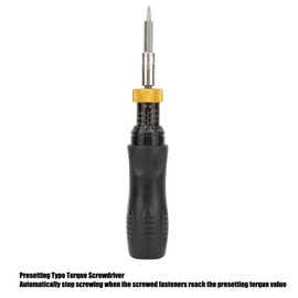 Risegun Torque Screwdriver 0.2-1.2 Nm, Adjustable Torque Screwdriver for Bicycle Repair with Hex Socket Bit Holder
