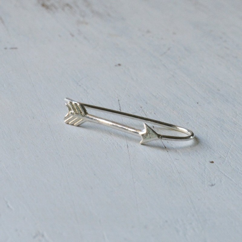 Silver Arrow Earrings 925 Sterling Silver Single or Pair Ear