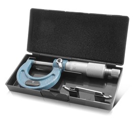 STAHLWERK Outside Micrometer with 0-25 mm Measuring Range DIN 863 Micrometer / Micrometer Screw