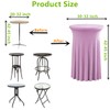 30 inches 32" Highboy Cocktail Round Stretch Spandex Table Cover