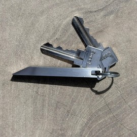 EDC Titanium Pry Bar 2 Pack - Heavy Duty Mini Keychain Prybar - Mighty Miniature Portable Multitool, Screwdriver, Bottle Opener, & Box Opener