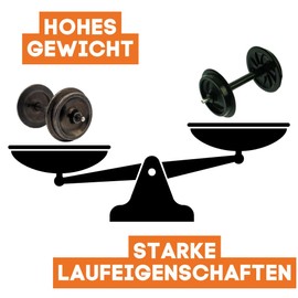 4 x Metal Disc Wheel Set 31 mm in Rustic Design - For Passenger and Freight Cars - Garden Railway Gauge G