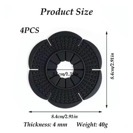 CHENNAN Pack of 4 Wiper Arm Hole Car Windscreen Wiper Protective Cover Car Wiper Arm Hole Protection Practical for Cars Vans Motorhomes of Car Windscreen Wipers