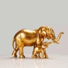 NORHOR Elephant Sculpture, Hand Painted Resin Collectable Figures for Home