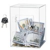 Piggy Bank Piggy Bank Acrylic Lock and Keys, Clear Clear
