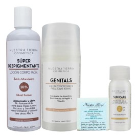 Loción Súper Despigmentante 10% y Genitals Zonas Íntimas Nuestra Tierra Cosmética