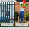 Burg-Wachter Adjustable Post Box Gate & Railing Mounting Bracket Kit,
