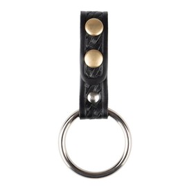 RYNO GEAR Basket Weave Leather Ring Flashlight Holder