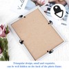 Jubaopen 100PCS Triangle Rings Picture Hanging Holder Canvas Hook Wall
