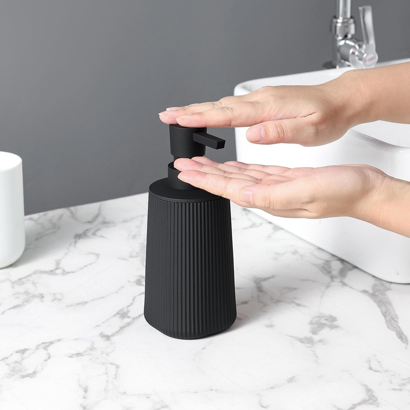 zuxzmj Black Hand Soap Dispenser with No Rust Pump for