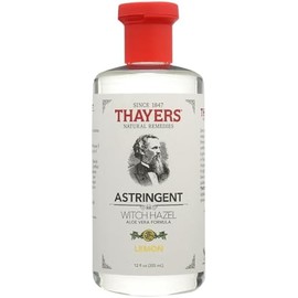Thayers Witch Hazel Astringent with Aloe Vera Formula, Lemon, 12 Fluid Ounce (Pack of 2)