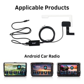 DAB+ Digital Radio Box Antenne mit Verstärkter Antenne Kit Adapter für QIIKEN Auto Stereo USB Port Anschluss