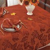 SASTYBALE Fall Tablecloths for Rectangle Tables - 60x84 Inch Rust