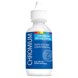 Taste N' Score Chromium Liquid Ionic Mineral Supplement; 100% Pure; 500 mcg; 118 Servings