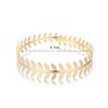 Dervivea Boho Leaf Upper Arm Bangle Gold Leaf Armlet Cuff