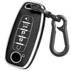 Kirsnda key fob cover,case with Metal keychain compatible with nissan,Soft
