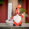 The Bridge Collection Cute Garden Gnome Rain Gauge (Ladybug)