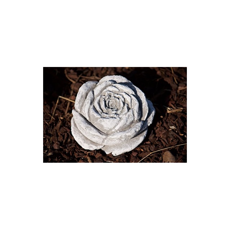 stoneandstyle Stone Blossom, Solid Cast Stone, Frost and Weatherproof