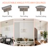 Majhoiw Modern Brushed Nickel Ceiling Light Fixture Modern 3 Lights