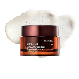 Dr.Different CEQ Crema cápsula antioxidante | Crema facial de vitamina E con vitamina C y CoQ10 para tono de piel antienvejecimiento, antioxidante y desigual | K-Skincare hecho por dermatólogo coreano