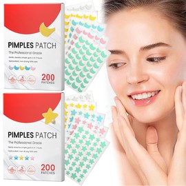 400 Stück Hydrokolloid Pickel Patches mit Salicylsäure – Pimple Patches, Wasserdichte und Atmungsaktive Akneflecken Pflaster,Atmungsaktive Acne Patch Pflaster,Absorptions Akne Patches