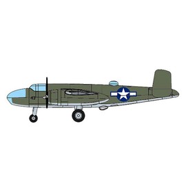 Trumpeter 6401 1/350 B-25 Model Making, Multi-Coloured