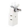 Sanwa Supply TAP-B57W Power Tap, 3 Outlets, 2 Pins, Easy