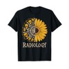 Sunflower Skeleton Radiology Technician Radiologist T-Shirt
