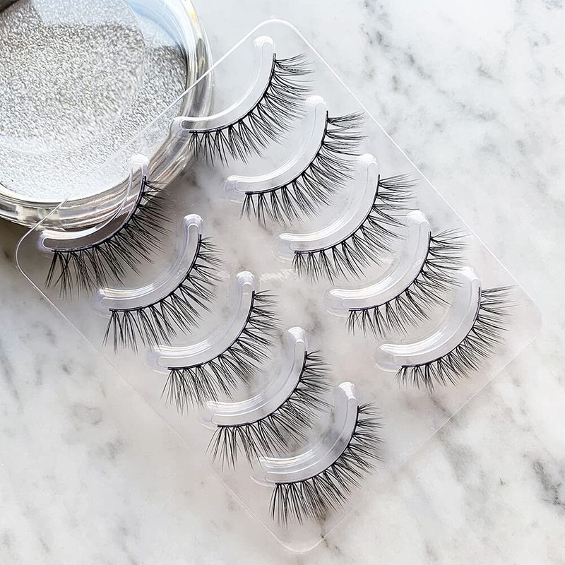 Musegetes 3D False Eyelashes Popular Black Natural Axis Soft Core