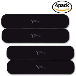 Prevent Strap Slips - The ORIGINAL Non Slip Shoulder Strap Grip Strips – Set of Large Black or Small Semi-Clear