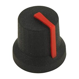 Soft Touch KNOB, Rubber, BLK/RED, 16.2MM, Cabinet Hardware, Door Hardware, Knobs & Handles Accessories, Qty X 1 | MC170842CR