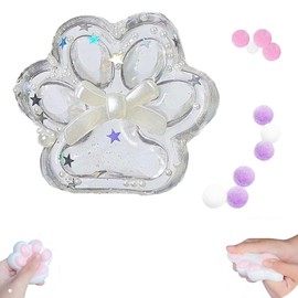 Taba Squishy Cat Paw Squeeze Toys，Cute fufu Squishies,Cat Paw Squishy Fidget Toys for Anxiety&Relaxation，Novelty Things Suitable for Adults Kids (Type-G)