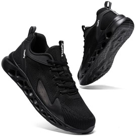 Tinefiy Steel Toe Shoes for Women Lightweight Comfortable Slip Resistant Safety Sneakers Indestructible Shoe