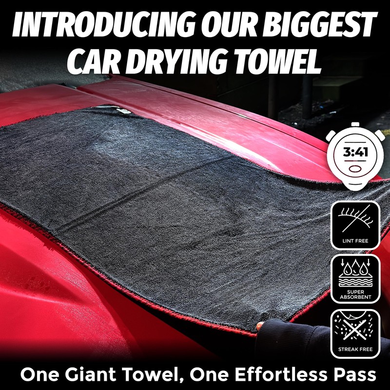 Towelogy® XXL Car Drying Towel Twisted Loop - 100x60cm Extra