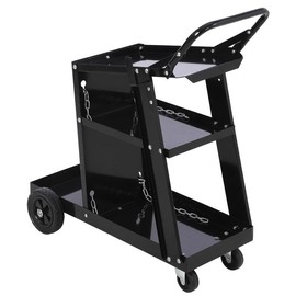 GARVEE Welding Cart, 220 lbs Welder Cart with Wheels, 3-Tier Welding Carts for TIG MIG Welder and Plasma Cutter