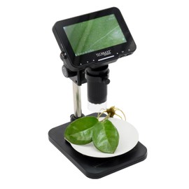 Technaxx Digital Microscope Pro TX-277-50x Magnification, 4.3" IPS Display, Adjustable Angle & Holder, 8 LED Illumination, Photo/Video Capture, MicroSD & PC Connectivity