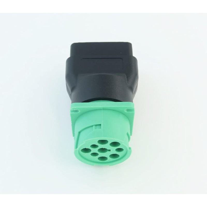 OBD2 Male to Green J1939 Female Adapter