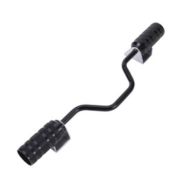 Aluminum Step Bar Foot Step Foot Peg Zoomer X Address V100 V125 DIO JOG Gyro Canopy Axis Today ZZ Scooter etc. General Purpose Outside Product (Black)