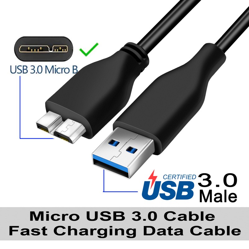SaiTech IT 45CM USB 3.0 Cable A to Micro B
