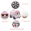 YONLIT Soft Plush Ambulance Stuffed Car Toy Super Cute White