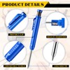 Sabary 10 Pcs Solid Carpenter Pencils with 60 Pcs 2.8mm