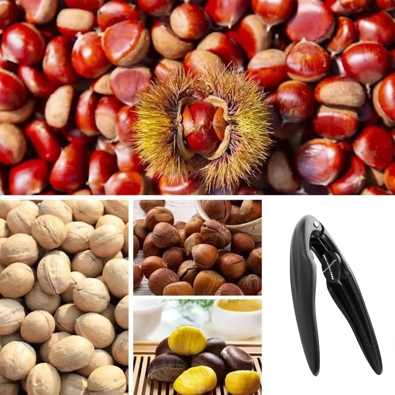 3PCS Chestnut Peeler, Chestnut Cutter Tool,Handheld Chestnut Clip Portable Chestnut