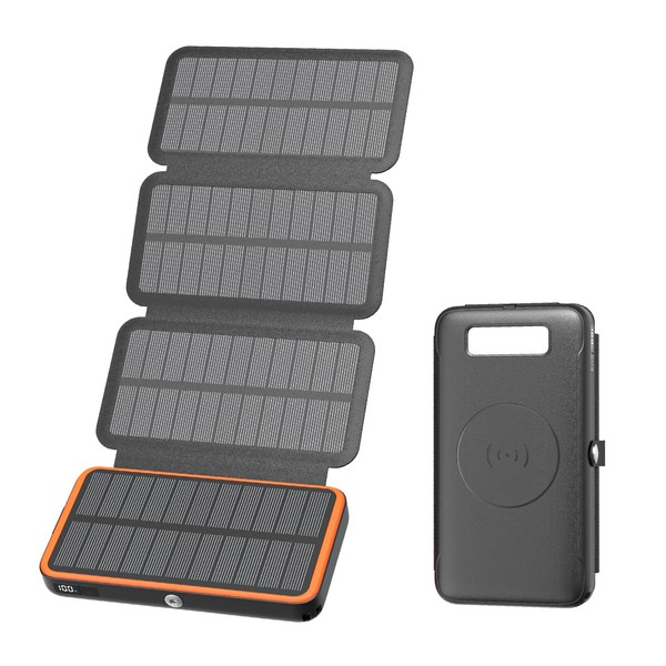 Solar Power Bank Wireless Solar Charger 27000mAh Power Bank with
